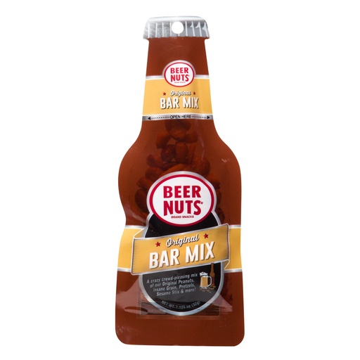 [070842001602] BEER NUTS ORIGINAL BAR MIX 32G