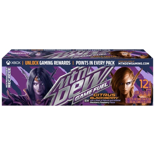 [012000240232] MOUNTAIN DEW CITRUS BLACKBERRY 355ML 12/CT(U) 