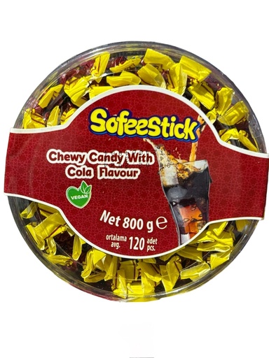 [6319] SOFEESTICK CHEWY CANDY RASPBERRY 800G/120CT