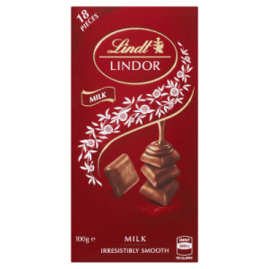 [743434011050] LINDT LINDOR WHITE CHOCOLATE  /100G  