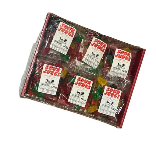 [062197270512] H&B SOUR JUBES 125G /12TRAY