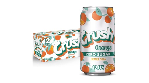 [078000013894] CRUSH ORANGE ZERO 12OZ 12CT (U) 