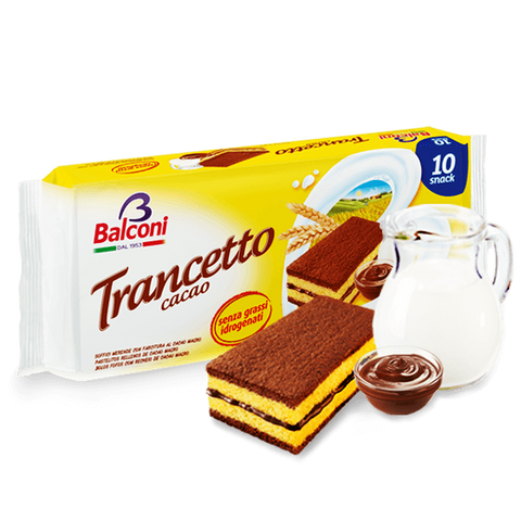 [8001585001224] TRANCETTO CACAO SPONGE CAKE 280G/10CT