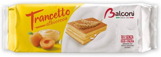 [8001585001507] TRANCETTO APRICOT CREAM SPONGE CAKE 280G/10CT