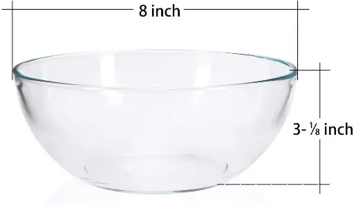 [B833] GLASS BOWL 8"