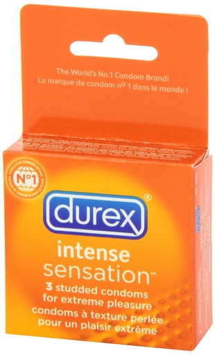 [6590] DUREX INTENSE SENSATION LUBRICATED/ 3PK 