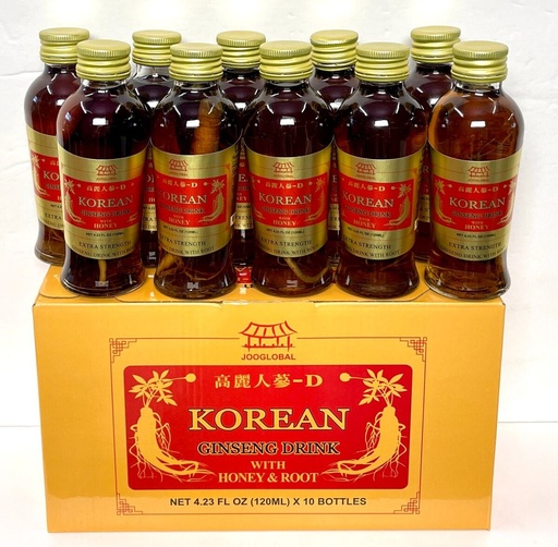 [10161] KOREAN GINSENG W/ ROOT 120ML/ 10PK  