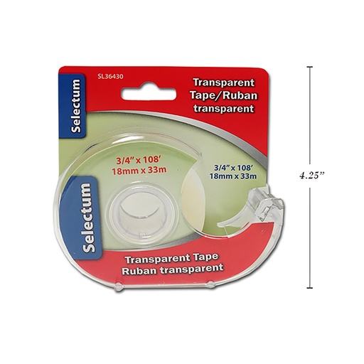 [SL36430] TRANSPARENT TAPE 18MMX33MM