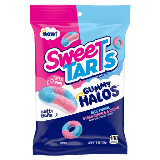 [079200085360] SWEETARTS GUMMY HALOS 6OZ