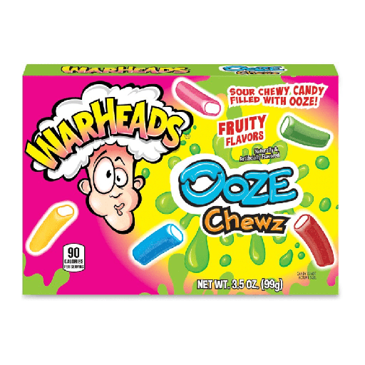 [032134212264] WARHEADS OOZE CHEWS FRUIT FLVR. 99G