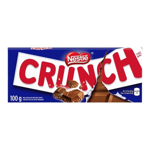 [059800749497] NESTLE CRUNCH BAR 100G