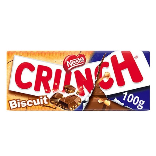 NESTLE CRUNCH COOKIE BISCUIT BAR 100G