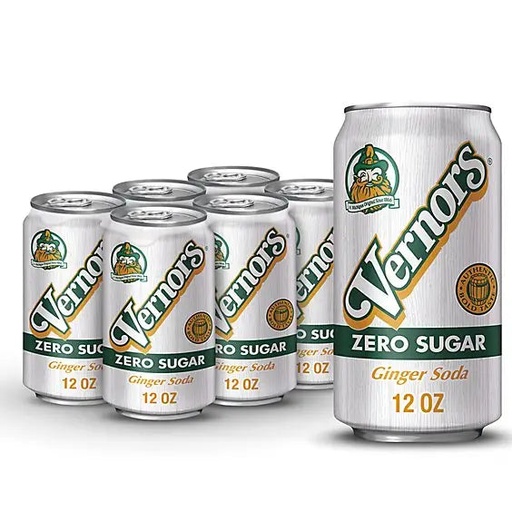 [078000182163] VERNORS GINGER ZERO SODA 355ML/12CT(US)