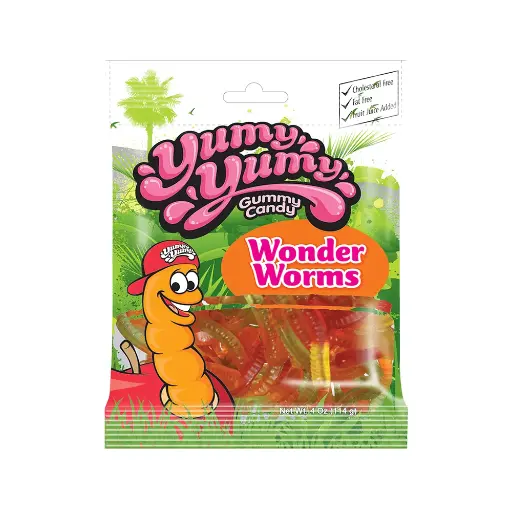 [818480010088] YUMY YUMY WONDER WORMS 4OZ