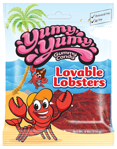 [818480010156] YUMY YUMY LOVABLE LOBSTERS 4OZ