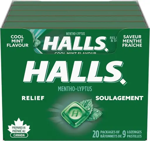 [057700627709] HALLS BOX COOL MINT 20CT 