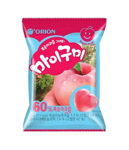 [8801117991906] ORION O JELLY PEACH GUMMY CANDY 66G
