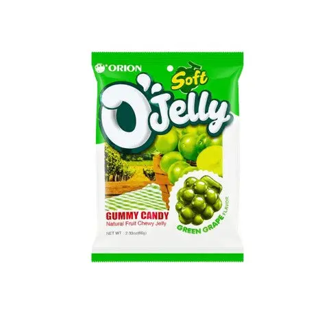 [8801117992002] ORION O JELLY GREEN GRAPE GUMMY 66G