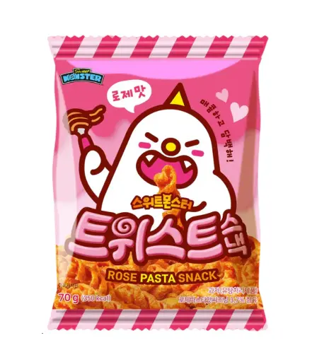 [8809406851245] GS SWEET MONSTER ROSE PASTA SNACK 70G