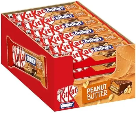 [PKIT305B] KITKAT CHUNKY PEANUT BUTTER 42G/24CT (UK)