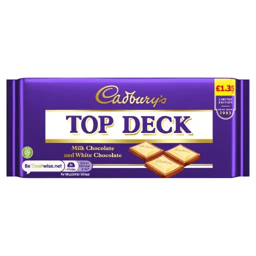 CADBURY TOP DECK BAR 95G (UK)