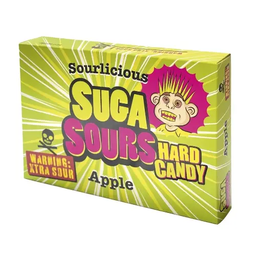 SUGA SOURS APPLE HARD CANDY 100G (UK)