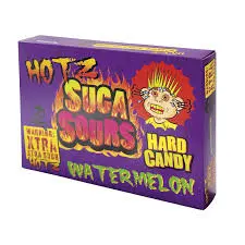 SUGA SOURS HOTZ WATERMELON HARD CANDY 100G (UK)