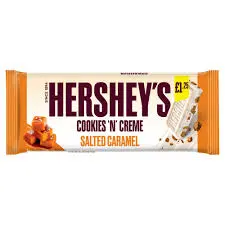 [6942836724108] HERSHEY'S COOKIES & CREAM SALTED CARAMEL 90G  (UK)