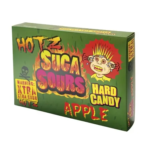 SUGA SOURS HOTZ APPLE HARD CANDY 100G (UK)