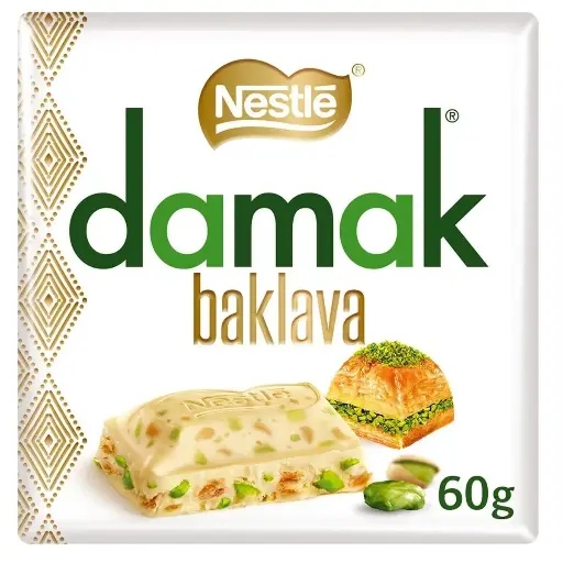 NESTLE DAMAK BAKLAVA WITH PISTACHI 60G/6CT