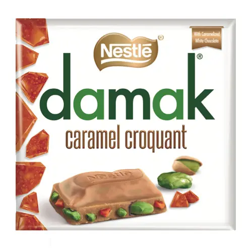 DAMAK CARAMEL CROQ WITH PISTACHIO 60G/6CT