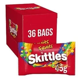[4970] SKITTLES FRUITS BOX 45G/36CT