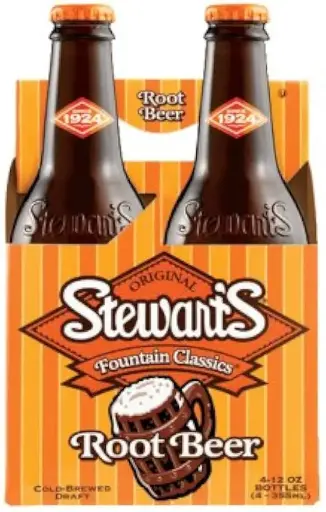 [098794000412] STEWART'S ROOT BEER 355ML/4CT 