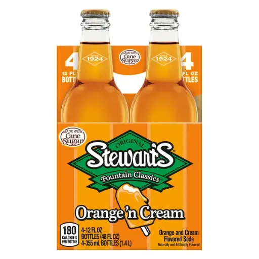 [098794000436] STEWART'S ORANGE'N CREAM 355ML/4PK
