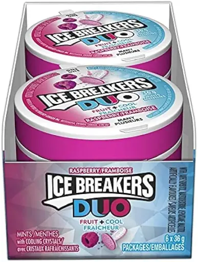 [3362] ICE BREAKERS RASPBERRY 36G/ 8CT
