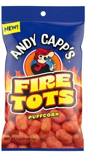 [026200231440] ANDY CAPP'SFIRE TOTS PUFFCORN 42.5G