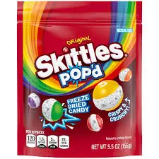[1253] SKITTLES ORIGINAL POP'D 155G