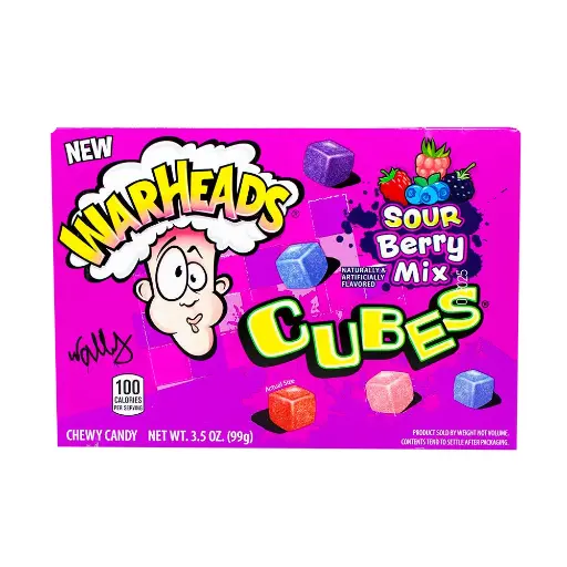 [9506] WARHEADS CUBES BERRY MIX 99G 