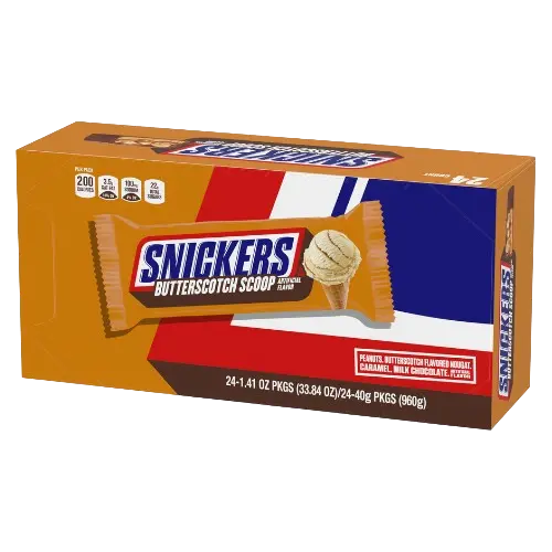 [040000592341] SNICKERS BUTTERSCOTH SCOOP REG 24CT/960G (US)