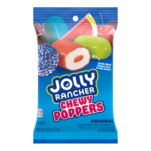 JOLLY RANCHER CHEWY POPPERS 175G