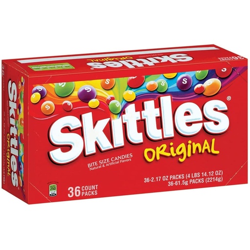 [040000011606] SKITTLES ORIGINAL 61G / 36CT  