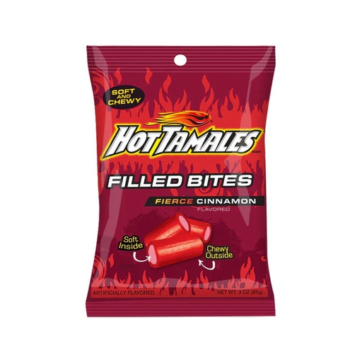 [850039847318] HOT TAMALES LICORICE BITES 85G