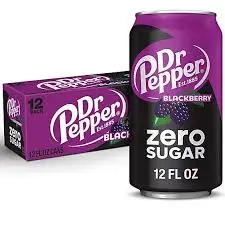 [078000040500] DR PEPPER BLACKBERRY ZERO SUGAR 12CT/355ML  