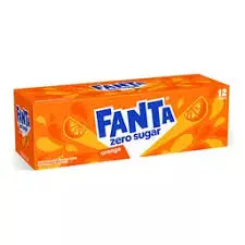 [049000041217] FANTA ORANGE ZERO SUGAR CANS 355mL 12CT (U) 
