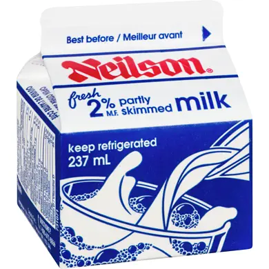 [131071] NEILSON 2% PARTLY SKIMMED MILK 237ML