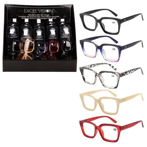 EXCEL VISION READING GLASSES BLUE FRAME