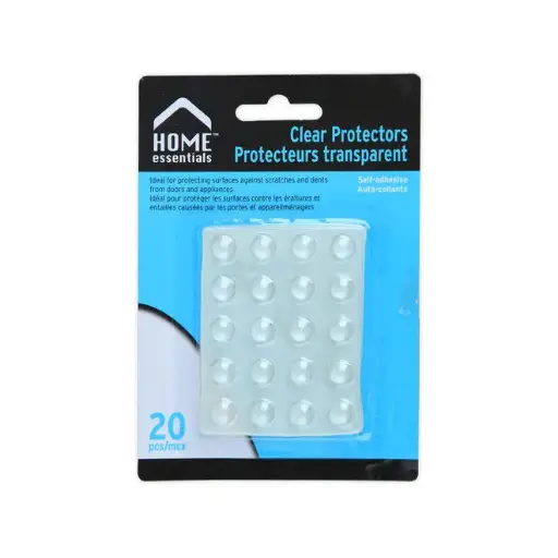[062823833821] HOME ESSENTIAL CLEAR PROTECTORS 20/PC