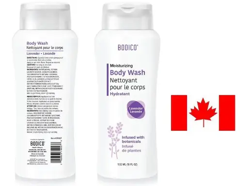 BODICO BODY WASH LAVENDER 532ML