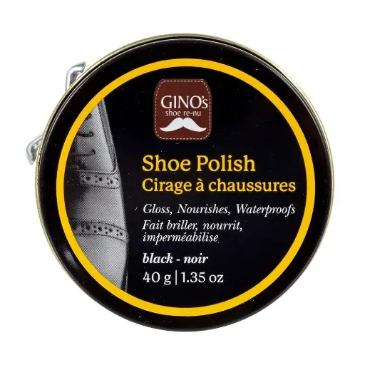 [062823840287] GINO'S SHOE POLISH BLACK COLOUR /40G