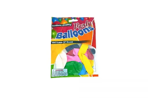 [062823603011] HELIUM QUALITY BALOONS 12"/10CT